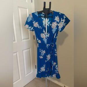 Roxy Blue Floral Mini Dress